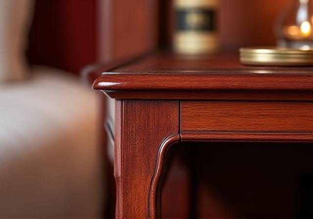 Dettaglio dell'arredamento della Camera Superior con tessuti pregiati