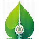 Icona di una foglia e un ingranaggio, simbolo di energia rinnovabile